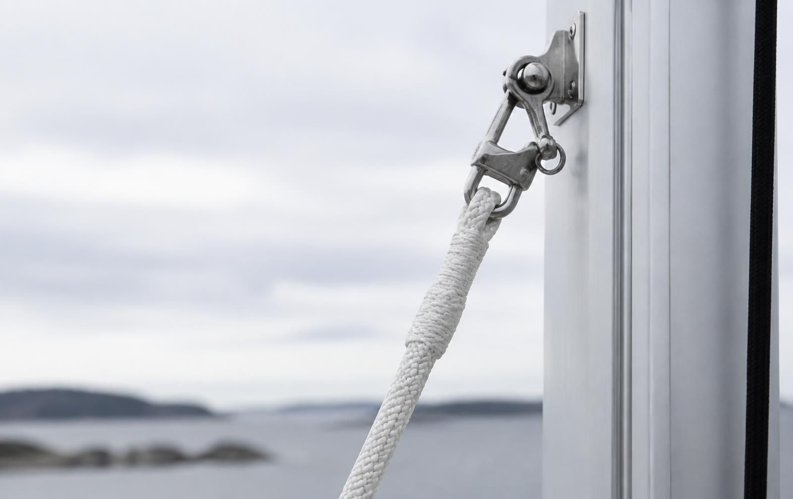 Dyneema-nostin pleissatulla silmukalla