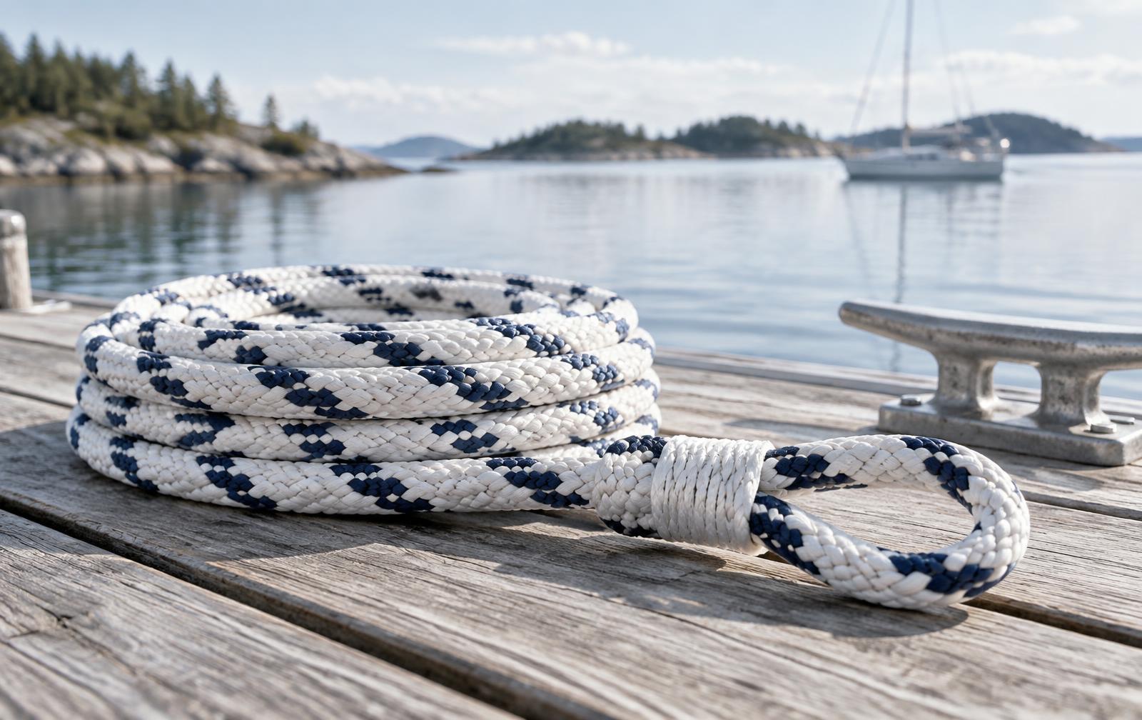 Kiinnitysköysi pleissatulla silmukalla laiturilla